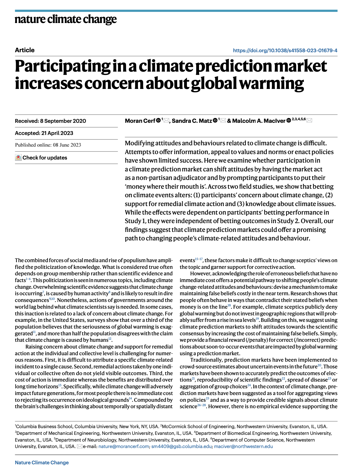 Original paper image for CLIMATE CHANGE PREDICTION MARKET