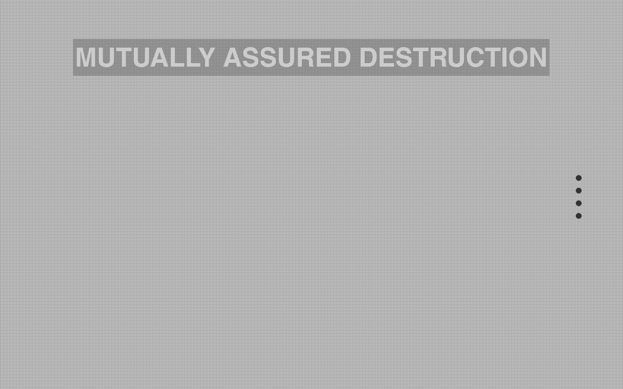 Mutually Assured Destruction website front page