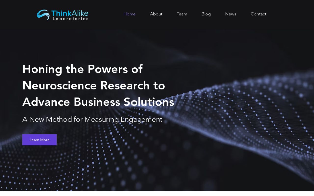 Think Alike Laboratories website front page
